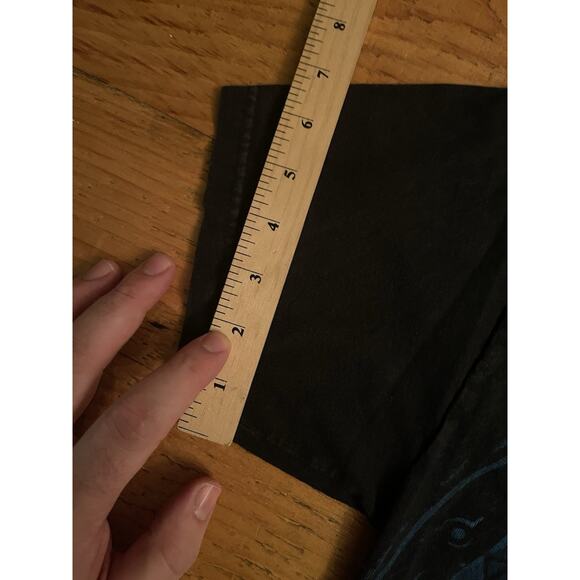 VTG Wolves Native American Dream Catcher Mens Black Graphic T-Shirt Medium - Picture 8 of 8